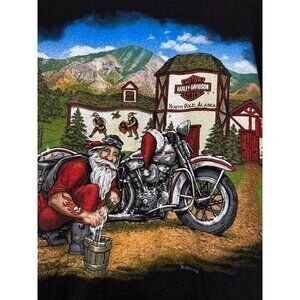 Harley-Davidson Farthest North Outpost Long-Sleeve T-Shirt Black Mens Large Fair